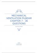 MECHANICAL VENTILATION PILBEAM CHAPTER 7 - 36 QUESTIONS