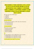 2024 INSIDE LVMH CERTIFICATE LATEST  ACTUAL EXAM WITH 250 REAL EXAM  QUESTIONS AND CORRECT ANSWERS  (100% CORRECT ANSWERS) INSIDE LVMH  CERTIFICATION EXAM 2024/2025 LATEST  TEST (NEW!)