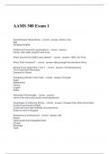 AAMS 300 Exam 1