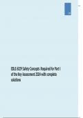 EDLE 6329 Safety Concepts  Required for Part I of the Key Assessment 2024 with complete solutions