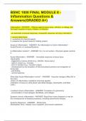 BSNC 1000 FINAL MODULE 8 -Inflammation Questions & Answers(GRADED A+)