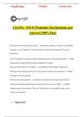 COANG - SNCO Promotion Test Questions and Answers (100% Pass)