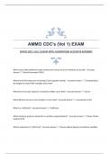 AMMO CDC's (Vol 1) EXAM WITH GUARANTEED ACCURATE ANSWERS