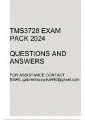 TMS3728 Exam pack 2024(Questions and answers)