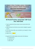 NC Permit Practice/ Actual Test/ 100+ Qs & Ans/ 2024-2025. 