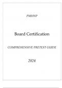 ANCC-PMHNP Board Certification Comprehensive Pretest Guide 2024.