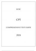 IICRC CPT Comprehensive Test Guide 2024.