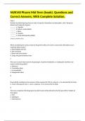 NUR140 Pharm Mid Term (book). Questions and Correct Answers, With Complete Solution.