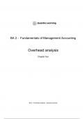 CIMA BA2 Notes Chapter 4-Overhead analysis