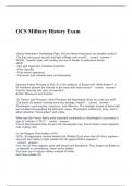 OCS Military History Exam 2024