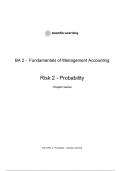 CIMA BA2 Notes Chapter 12- Risk 2 - Probability