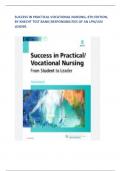 SUCCESS IN PRACTICAL VOCATIONAL NURSING, 8TH EDITION, BY KNECHT TEST BANK|RESPONSIBILITIES OF AN LPN/LVN LEADER.