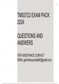 TMS3722 Exam pack 2024(Questions and answers)