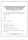 EMT MIDTERM EXAM JB LEARNING ACTUAL EXAM LATEST 2024-2025 ALL 300 QUESTIONS AND ANSWERS VERSION A, B & C TESTBANK