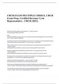 CRCR EXAM MULTIPLE CHOICE, CRCR Exam Prep, Certified Revenue Cycle Representative - CRCR