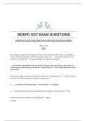 MDSPD SGT EXAM QUESTIONS WITH COMPLETE SOLUTION|VERIFIED