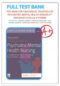 Test Bank For Varcarolis' Essentials of Psychiatric Mental Health Nursing, 5th Edition By Chyllia D Fosbre|9780323810319| All Chapters 1-28| LATEST