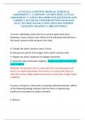 ATI NCLEX CAPSTONE MEDICAL SURGICAL  ASSESSMENT 1/ CAPSTONE ATI MED SURG ACTUAL  ASSESSMENT 1 LATEST 2024 APPROVED QUESTIONS AND  CORRECT DETAILED ANSWERS WITH RATIONALES  (FULL REVISED EXAM) A NEW UPDATED VERSION  |ALREADY GRADED A+ (BRAND NEW!!) 