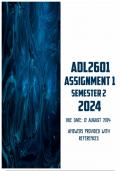 ADL2601 Assignment 1 Semester 2 2024 | Due 12 August 2024