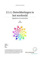 Ontwikkelingen in het werkveld, Signaleren en netwerken