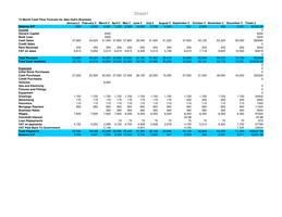 BTEC Level 3 Business Accounting Unit 5 - P3 excel