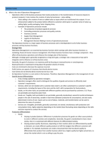 Operations Notes based off Revision Questions (very detailed)