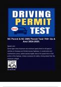 NC DMV Permit (Actual) Test Qs & Ans/ Compilation Bulk. 