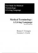 Test Bank For Medical Terminology A Living Language, 7th Edition by Bonnie F. Fremgen Suzanne S Frucht Chapter 1-13