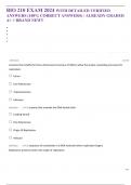 BIO 210 EXAM 2024 WITH DETAILED VERIFIED ANSWERS (100% CORRECT ANSWERS) / ALREADY GRADED A+ // BRAND NEW!!