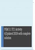 PGM 3.1 TC1 Activity 4;Updated 2024 with complete solution