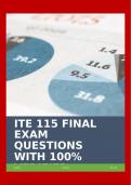 ITE 115 FINAL EXAM QUESTIONS WITH 100% VERIFIED SOLUTIONS!!