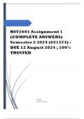 HSY2601 Assignment 1 (COMPLETE ANSWERS) Semester 2 2024 (651373) - DUE 12 August 2024 ; Course Power and the Western World (HSY2601) Institution University Of South Africa (Unisa) Book Post-Western World