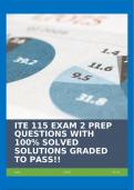 ITE 115 EXAM 2 PREP QUESTIONS WITH 100% SOLVED SOLUTIONS GRADED TO PASS!!