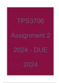 TPS3706 Assignment 2 2024 - DUE 2024