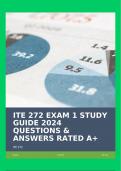 ITE 272 EXAM 1 STUDY GUIDE 2024 QUESTIONS & ANSWERS RATED A+