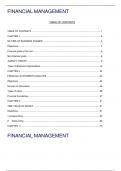 FINANCIAL MANAGEMENT VERIFIED STUDY GUIDE FOR EXAM