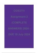 COS3711 Assignment 2 (COMPLETE ANSWERS) 2024 - DUE 18 July 2024