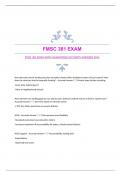 FMSC 381 EXAM WITH GUARANTEED ACCURATE ANSWERS 2024