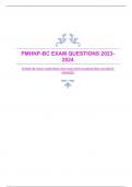 PMHNP-BC EXAM QUESTIONS 2023-2024 WITH GUARANTEED ACCURATE ANSWERS