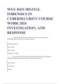 Exam (elaborations) WGU D431 DIGITAL FORENSICS IN CYBERSECURITY COUR 