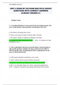 UNIT 2 EXAM NP 235 EXAM MULTIPLE CHOICE QUESTIONS WITH CORRECT ANSWERS ALREADY GRADED A+