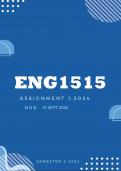 ENG1515 Assignment 3 2024 | Due 10 Sept 2024