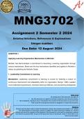 MNG3702 Assignment 2 (COMPLETE ANSWERS) Semester 2 2024