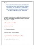 WGU D118 ADULT PRIMARY CARE OBJECTIVE  ASSESSMENT FINAL EXAM NEWEST 2024-2025  COMPLETE 200 QUESTIONS AND CORRECT  DETAILED ANSWERS (VERIFIED ANSWERS) |ALREADY GRADED A+||BRAND NEW!!