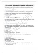 FNP Predictor Study Guide Questions and Answers.