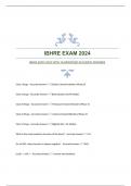 IBHRE EXAM 2024 WITH GUARANTEED ACCURATE ANSWERS