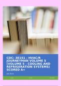 CDC: 3E151 - HVAC/R JOURNEYMAN VOLUME 5 (VOLUME 5 - COOLING AND REFRIGERATION SYSTEMS) SCORED A+