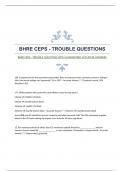 BHRE CEPS - TROUBLE QUESTIONS WITH GUARANTEED ACCURATE ANSWERS