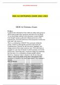 Hesi a2 entrance exam 2022 2023 Complete Solution.