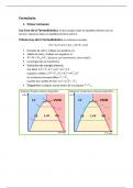 Formulas para ejercicios de Termodinamica